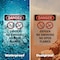 Signmission Oxygen No Smoking No Danger Sign, Plastic, 7in W x 10in L, 2PK OS-2PACK-DS-P-710-V-1515 - alternate 4